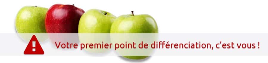 point de différenciation